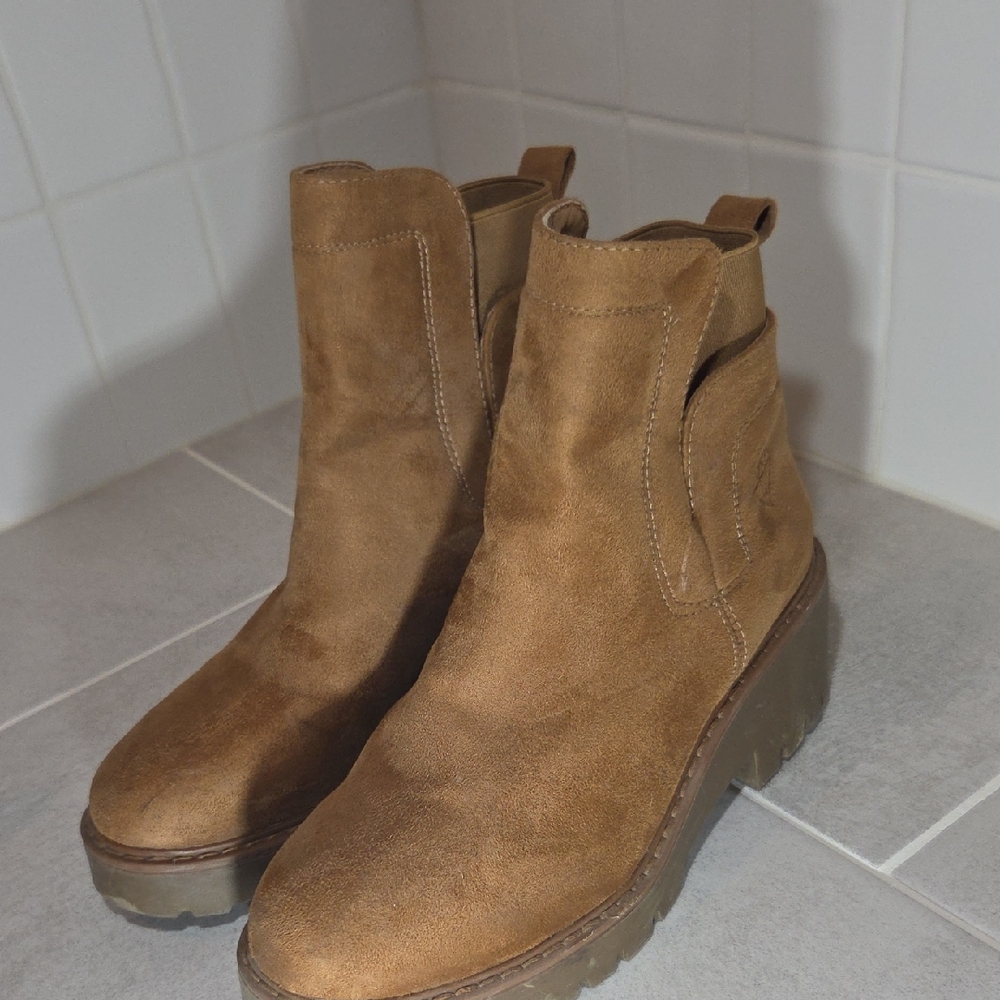 Brown Suede Ankle Boots
